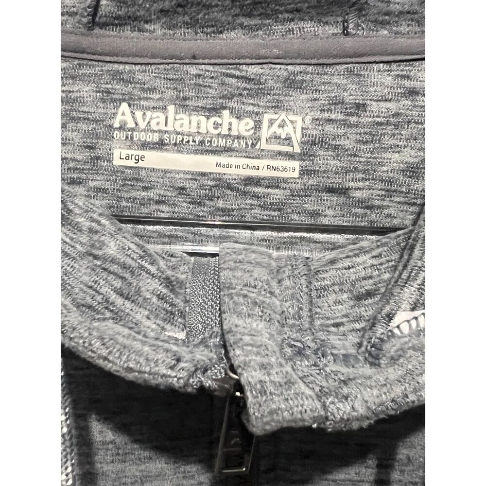 Avalanche Outdoor Supply Women’s Zip Up Hoodie Jacket Gray Size Large Pockets - Picture 4 of 5